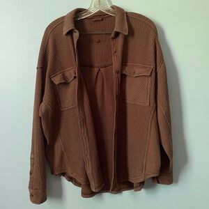 aerie Lumberjane waffle button up